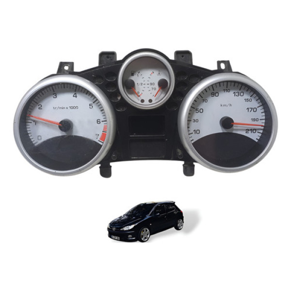 Painel De Instrumentos Peugeot 207 Passion 2008 Á 2011 Usado Branco