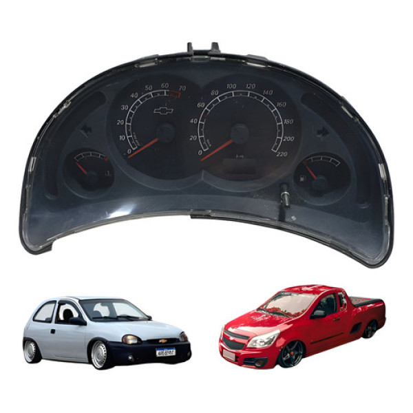 Painel Instrumento Chevrolet Corsa Montana 2009 Á 2010 Usado Preto