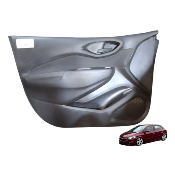 Forro Porta Dianteira Esquerda Onix Prisma 2013 Á 2019 Usado Preto