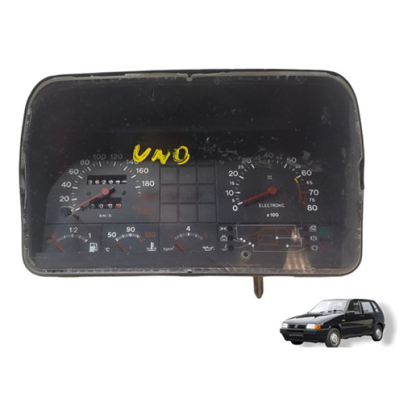 Painel De Istrumentos Fiat Uno Mille 1884 Á 1988 C/detalhe Preto