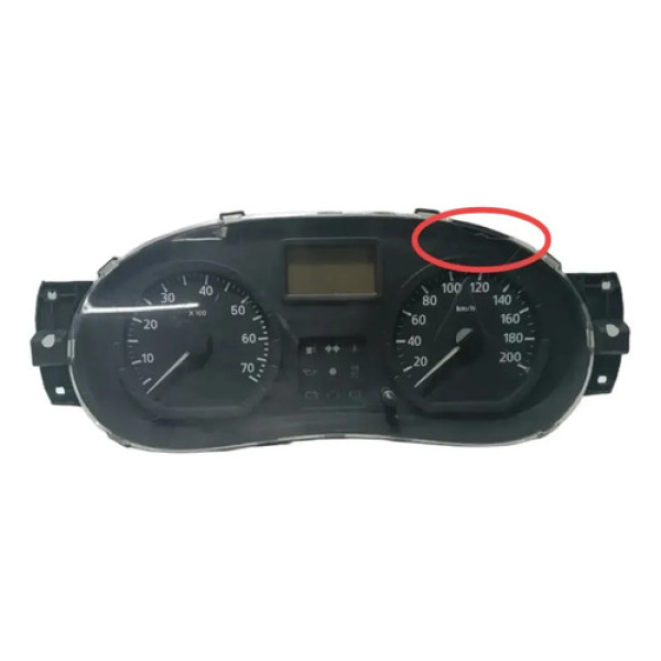 Painel Instrumento Velocimetro Renault Logan 2008 2014 Preto Preto