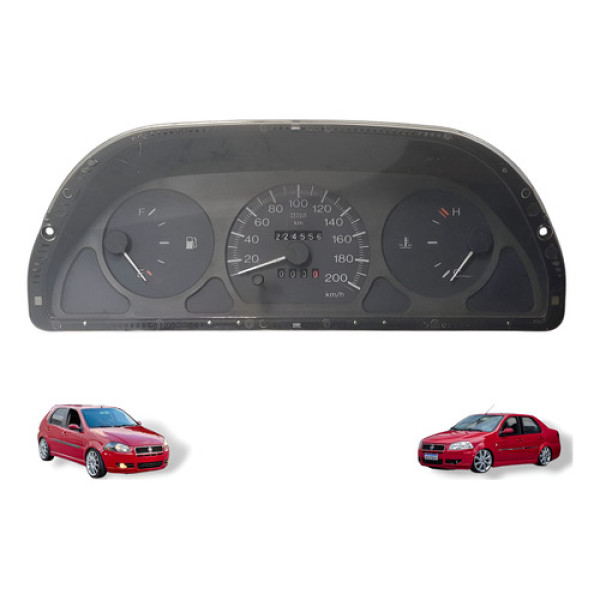 Painel Instrumen Fist Palio Siena 1996 Original  Preto