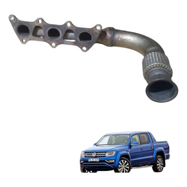 Coletor Escapamento Vw Amarok 3.0 V6 2017 2018 A 2023
