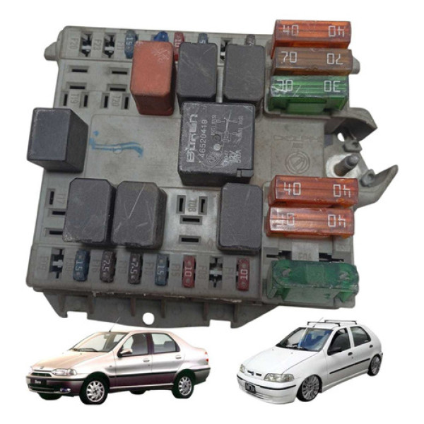 Caixa De Fusíveis Fiat Pálio Siena 1.0 16v 2001 Á 2006 Usado