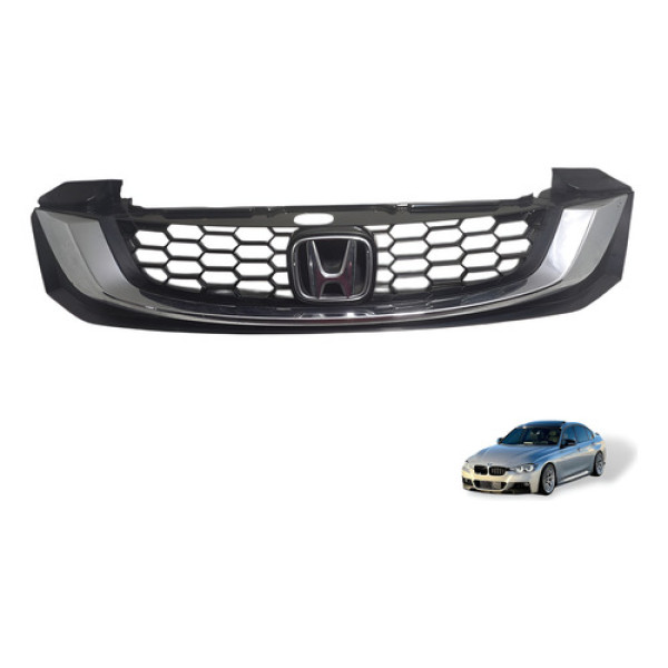 Grade Do Parachoque New Civic G9 2012 Á 2016 C/detalhe Preto