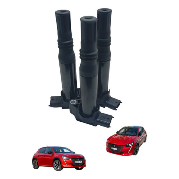 Kit 3 Bombina De Ignição Peugeot 208 2013 Á 2017 1.3 Usado