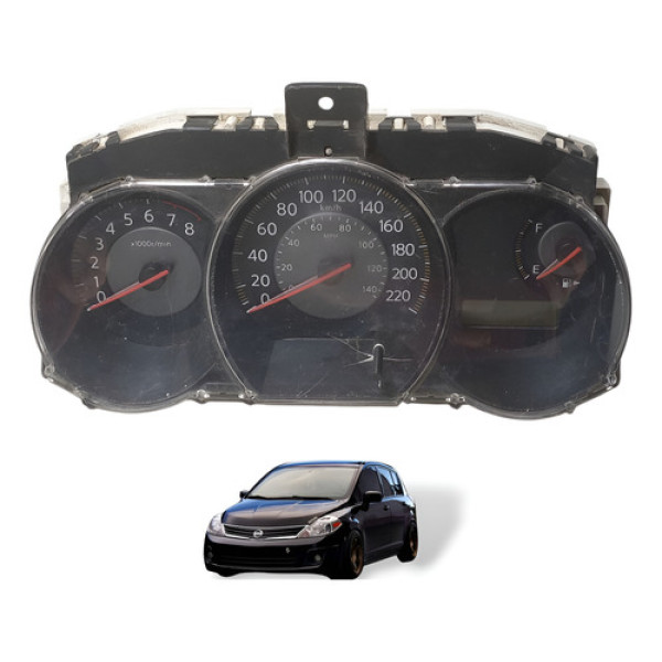 Painel De Instrumentos Com Rpm Nissan Tiida 2009 Á 2013 Preto