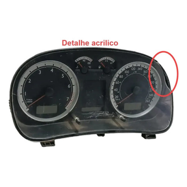 Painel Instrumento Velocimetro Vw Golf Bora 2000 2007 Preto Preto