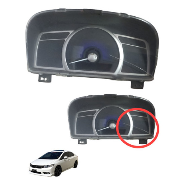 Painel De Instrumentos Rpm Honda Civic 2006 À 2011 C/detalhe Preto