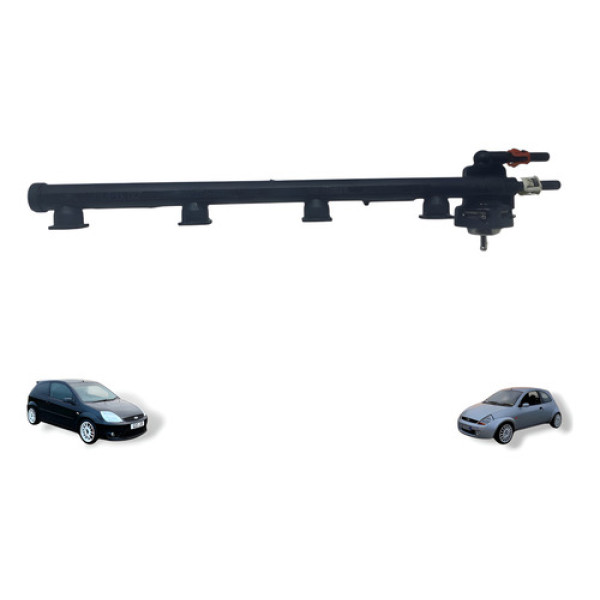 Flauta Do Bico Injetor Ka Fiesta 1.0 1.6 Zetec 2000 Á 2005