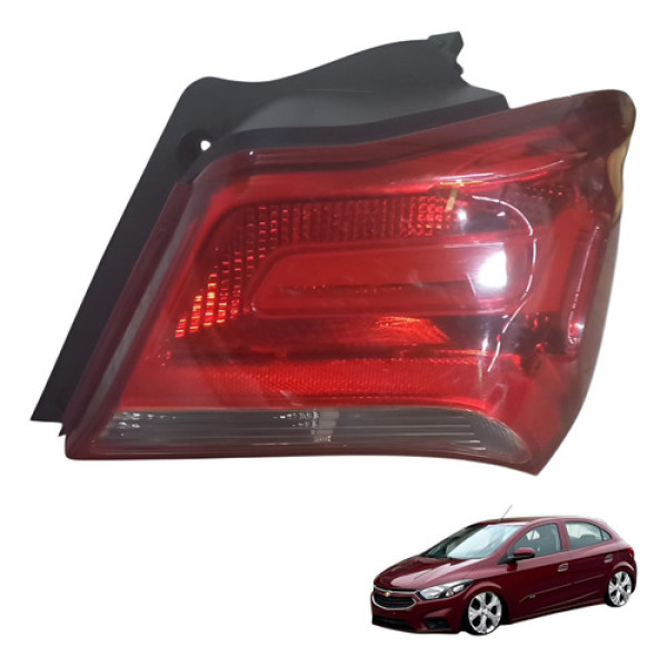 Lanterna Traseira Direito Gm Onix 2015 À 2017 Usado Direito/passageiro Vermelho