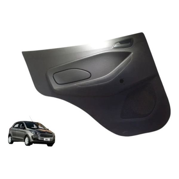 Forro Porta Esquerdo Traseiro Ford Ka 2015 A 2022 Preto