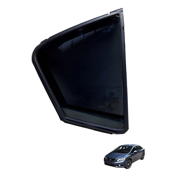 Vidro Fixo Traseiro Direito Honda Civic G9 2012 À 2016 Usado