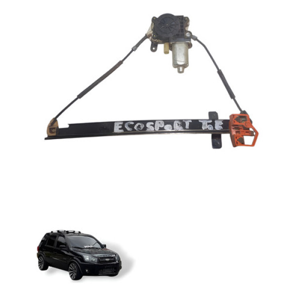 Maquina De Vidro Traeseiro Esquerdo Ford Ecosport 2003 Á 12