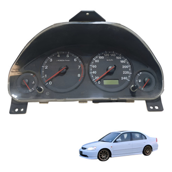 Painel Instrumento Honda Civic 2001 2002 2003 2005 1.7 Usado Preto