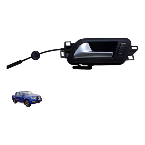 Maçaneta Interna Traseira Esq. Amarok Extreme 2021  23 Usado Preto Traseira