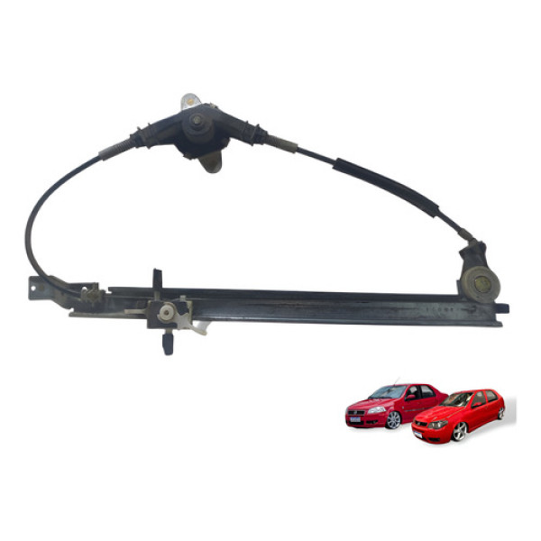 Máquina De Vidro Traseira Esqu Fiat Palio Siena 1996 A 2013 