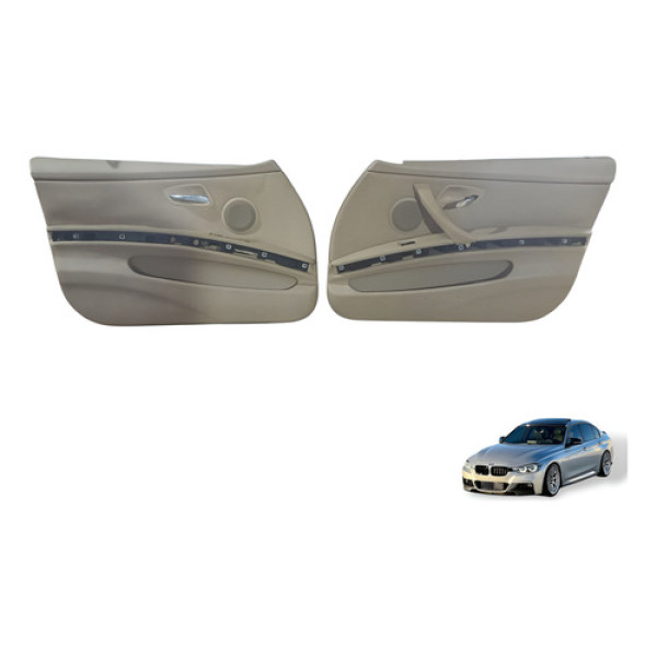 Par De Forro Porta Dianteira Caramelo Bmw 320i 2006 Á 2012 Preto