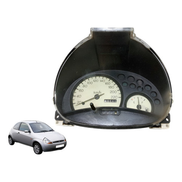 Painel De Instrumentos Analógico Ford Ka 1997 Até 2008 Usado Preta