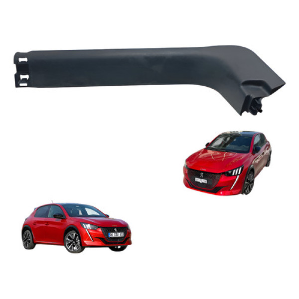 Soleira Dianteira Lado Direito Peugeot 208 2013 Á 2017 Usado Preto