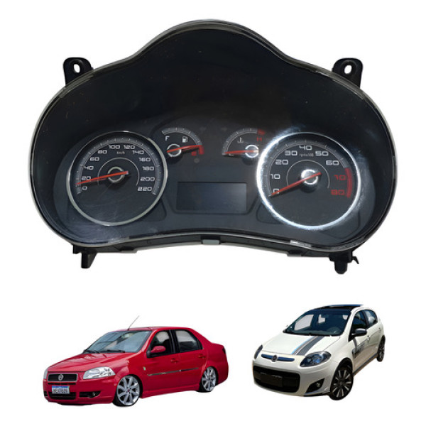Painel Instrumento Fiat Palio Grand Siena 2012 Á 2017 Usado Preto