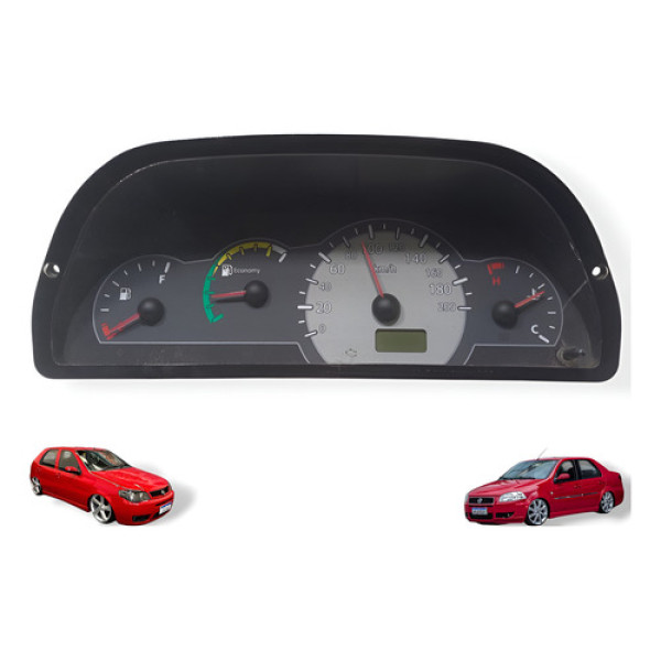 Painel Instrumentos Palio Siena Economy 2001 Á 2010 Usado Cinza