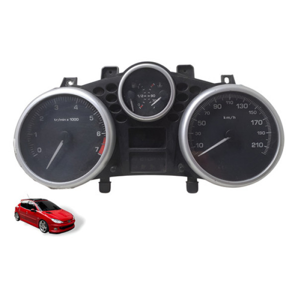 Painel De Instrumentos Com Rpm Peugeot 207 2008 À 2011 Preto