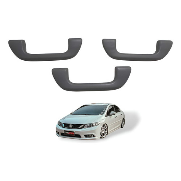 Kit Alça De Teto Segurança Honda New Civic 2012 À 2016 Usado Cinza