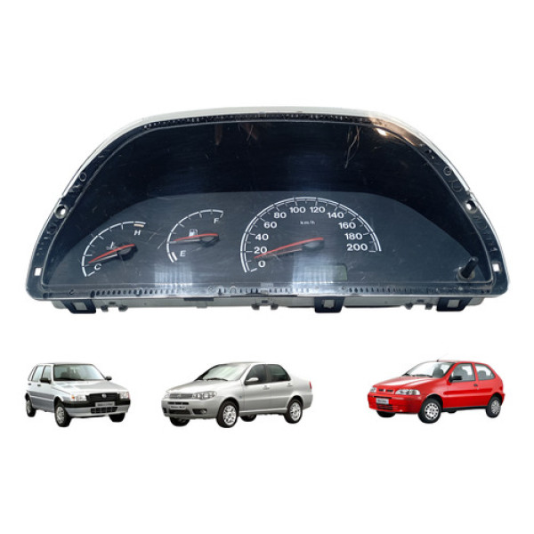 Painel De Instrumentos Palio Uno Siena 2006 À 2009 Usado Preto