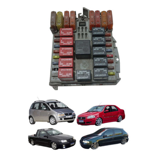 Caixa Fusíveis Fiat Palio Strada Siena Idea  2007 2013 Usado