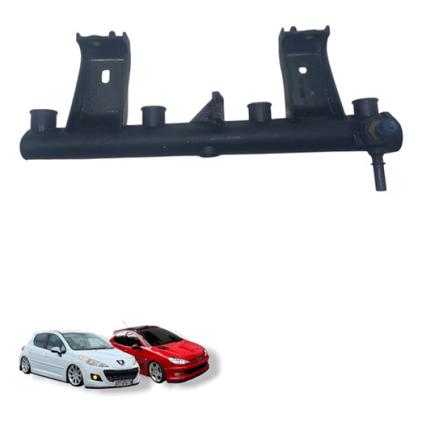 Flauto Bico Injetor Peugeot 206 307 1.6  2005 Á 2012