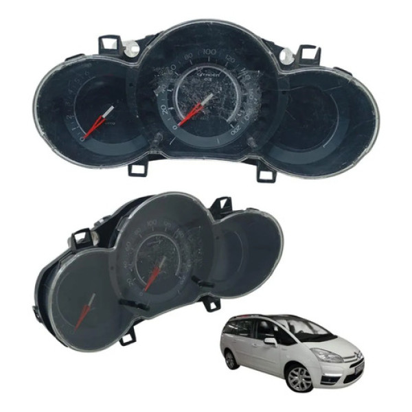 Painel Instrumento Citroen C3 Picasso 2012 Á 2014 Usado Preto