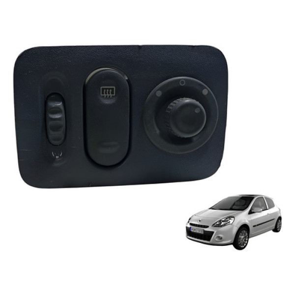 Moldura Botão Comando Do Retrovisor Clio 2000 À 2010 Usado