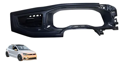 Acabamento Painel De Instrumento Vw Polo 2012 À 2016 Usado Preto