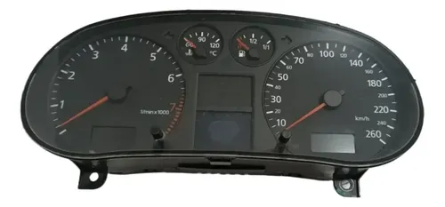 Painel Instrumento Velocimetro Rpm Audi A3 2000 2003 Preto