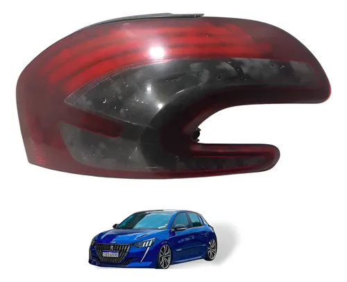 Lanterna Trseiro Direito Mascara Negra Peugeot 208 Usado Direito/passageiro Bordô