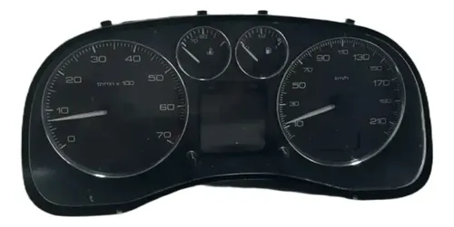 Painel Instrumento Velocimetro Peugeot 307 2007 2012 Preto Preto