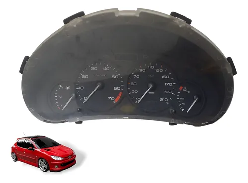 Painel Instrumento Peugeot 206 1.6 2004 Á 2008  Preto