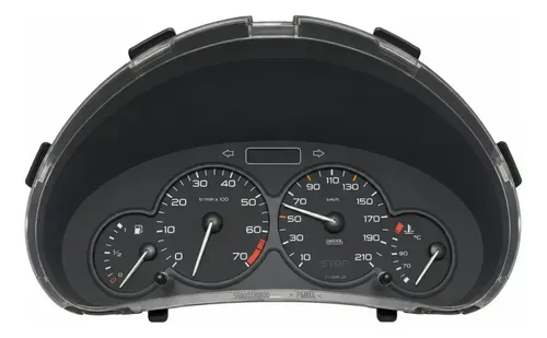 Painel Instrumento Velocimetro Peugeot 206 1999 2008 Preto Preto