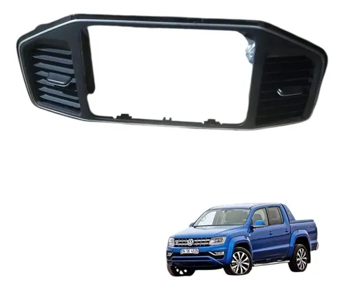 Moldura Difusor De Ar Multimdia Central Amarok 2017 2022 Preto