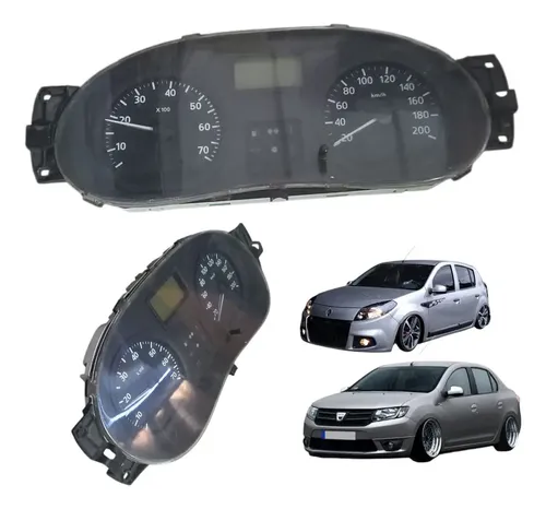 Painel Intrumentos Preto Renault Logan Sandero 2012 Usado