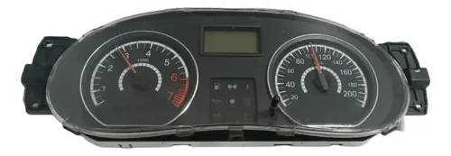 Painel Instrumento Velocimetro Rpm Logan Sandero 2007 2013 Preto
